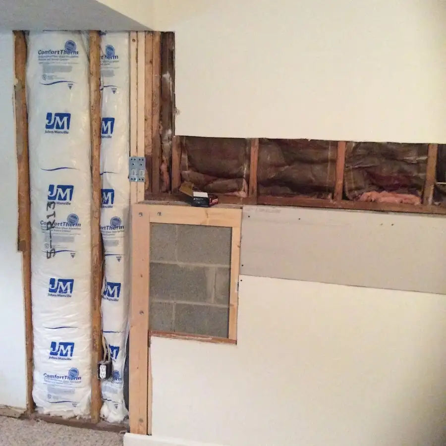 Wall insulation replacement during Odor Removal & Deodorization in Kasson